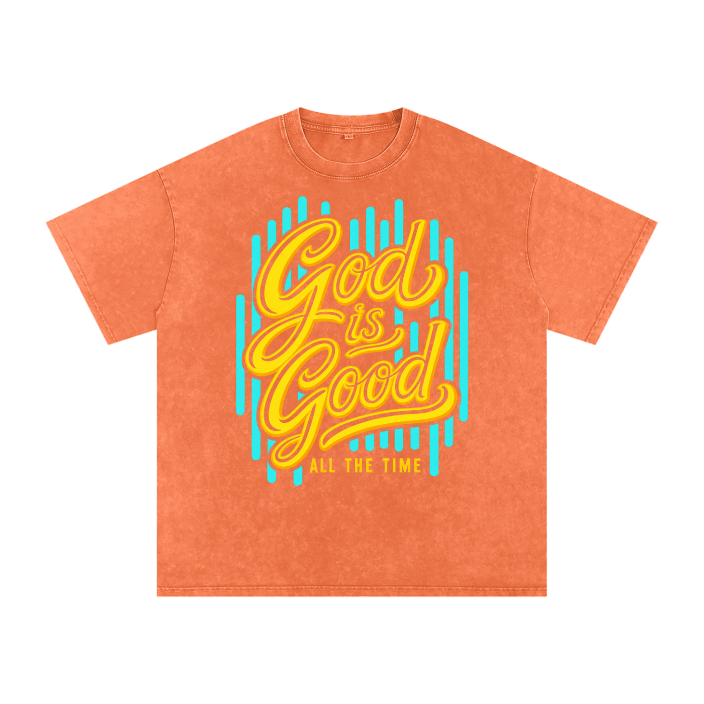God Is Good - Snow Washed Oversized Cotton T-Shirt