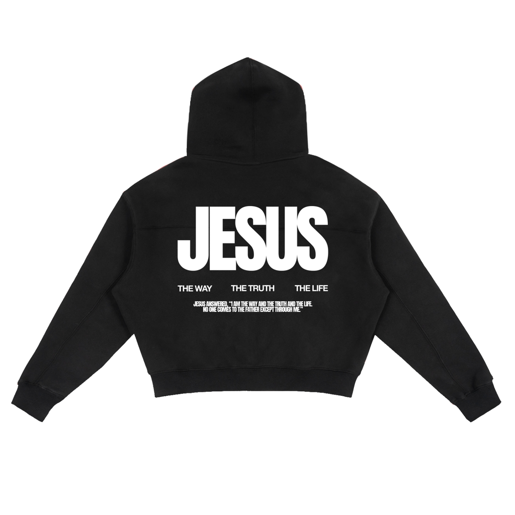 Kingdom Church Fleece Zip-Up Boxy Hoodie